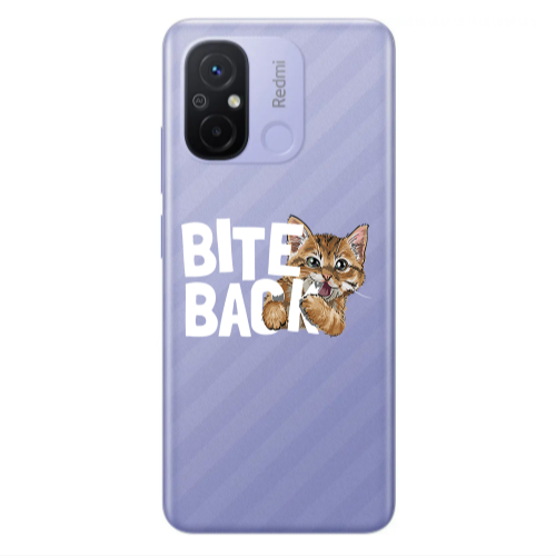 Xiaomi Redmi 12C bitte back cat Transparent Silicone TPU Θήκη