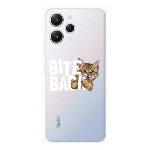 Xiaomi Redmi 12 bitte back cat Transparent Silicone TPU Θήκη