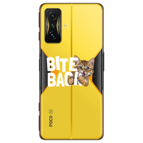 Xiaomi Poco F4 Gt bitte back cat Transparent Silicone TPU Θήκη