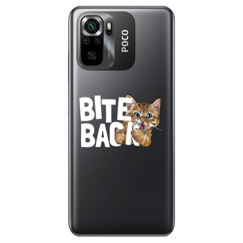Xiaomi Poco M5 s bitte back cat Transparent Silicone TPU Θήκη