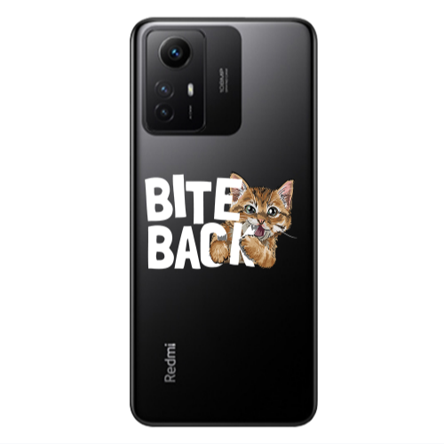 Xiaomi Redmi Note 12s bitte back cat Transparent Silicone TPU Θήκη