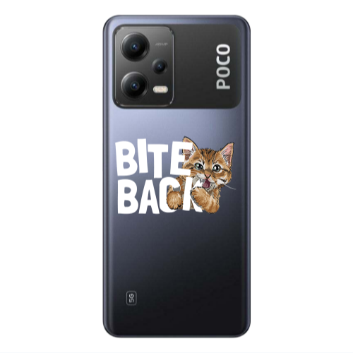 Xiaomi Poco X5 bitte back cat Transparent Silicone TPU Θήκη