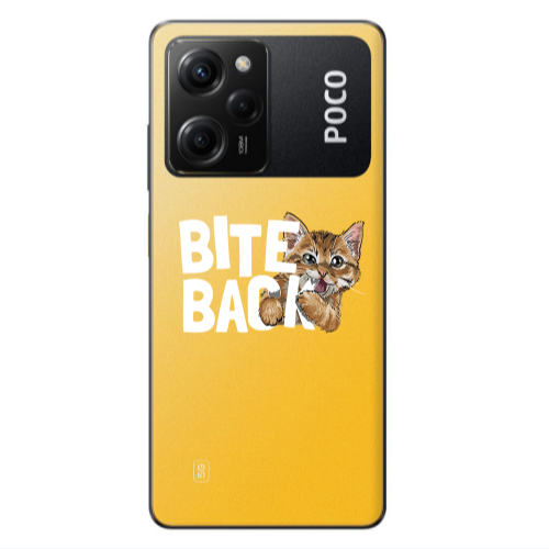 Xiaomi Poco X5 Pro bitte back cat Transparent Silicone TPU Θήκη