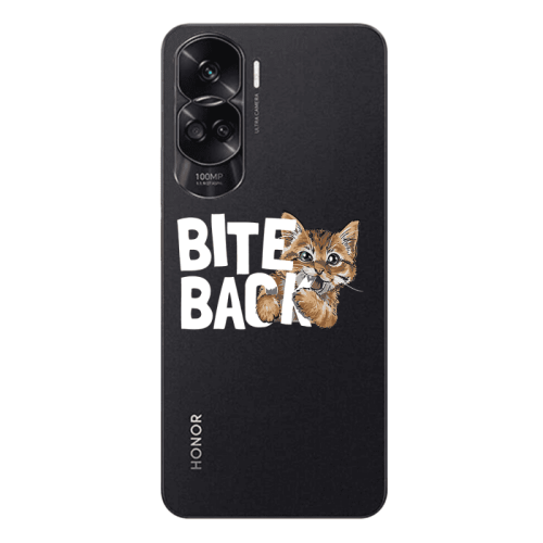 Honor 90 Lite 5G bitte back cat Transparent Silicone TPU Θήκη