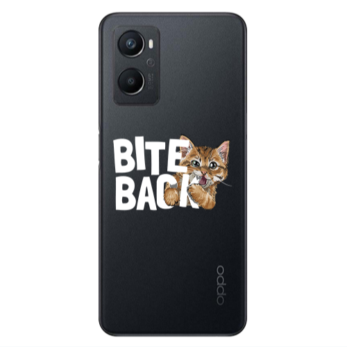 Oppo A 96 bitte back cat Transparent Silicone TPU Θήκη