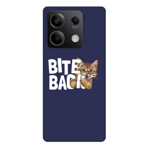 Xiaomi Redmi Note 13 5G bitte back cat Dark blue Colored Silicone TPU Θήκη