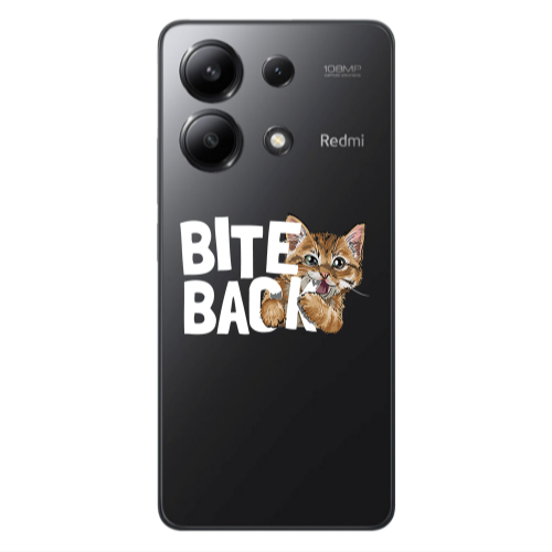 Xiaomi Redmi Note 13 4G bitte back cat Transparent Silicone TPU Θήκη