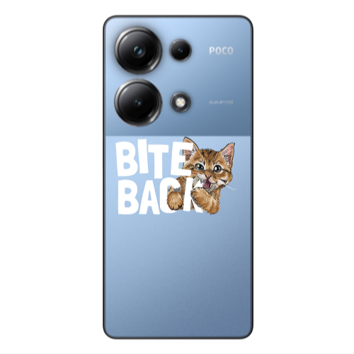 Xiaomi Poco M6 Pro 4G bitte back cat Transparent Silicone TPU Θήκη