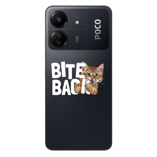 Xiaomi Poco C65 bitte back cat Transparent Silicone TPU Θήκη