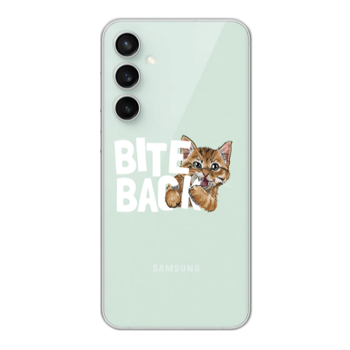 Samsung S24 Plus bitte back cat Transparent Silicone TPU Θήκη