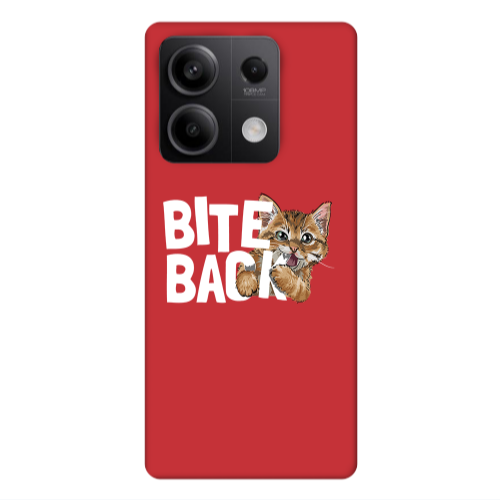 Xiaomi Redmi Note 13Pro 5G bitte back cat Red Colored Silicone TPU Θήκη