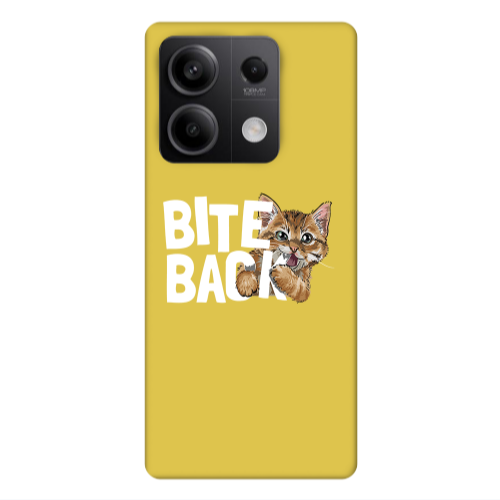 Xiaomi Redmi Note 13Pro 5G bitte back cat Yellow Colored Silicone TPU Θήκη