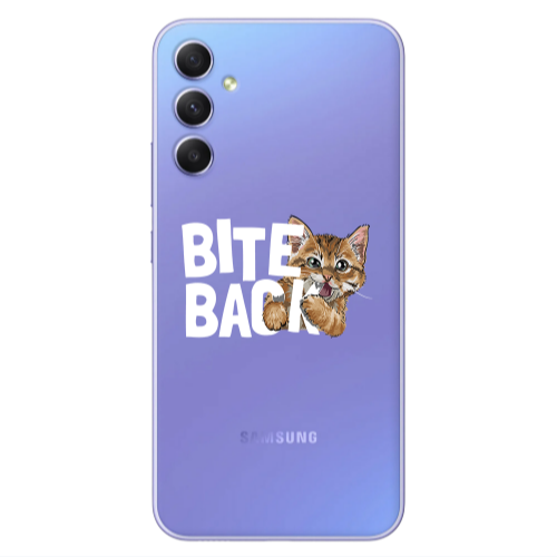 Samsung A25 bitte back cat Transparent Silicone TPU Θήκη