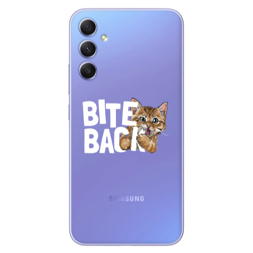 Samsung A16 bitte back cat Transparent Silicone TPU Θήκη