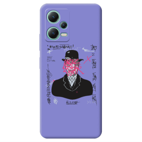 Xiaomi Redmi Note 12 Pro 5G Awes Purple Colored Silicone TPU Θήκη