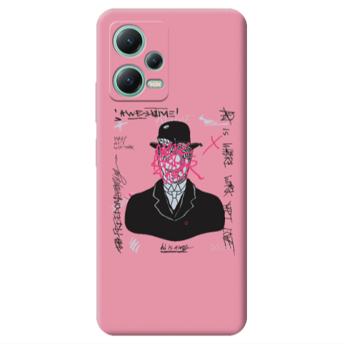 Xiaomi Redmi Note 12 Pro 5G Awes Pink Colored Silicone TPU Θήκη