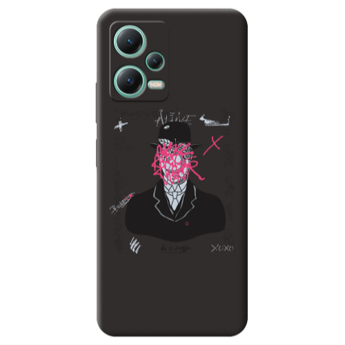 Xiaomi Redmi Note 12 Pro 5G Awes Black Colored Silicone TPU Θήκη