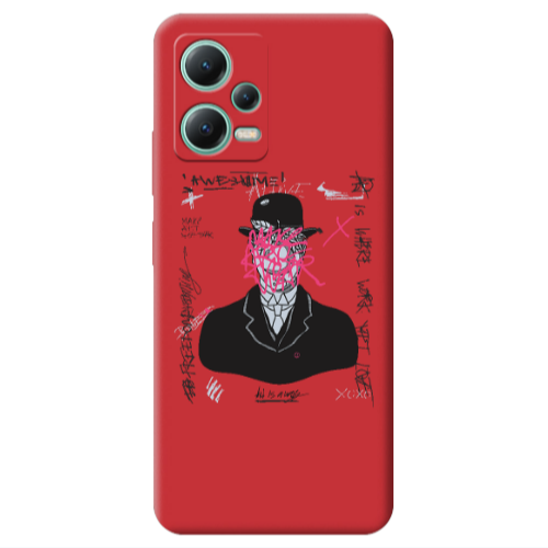 Xiaomi Redmi Note 12 Pro 5G Awes Red Colored Silicone TPU Θήκη