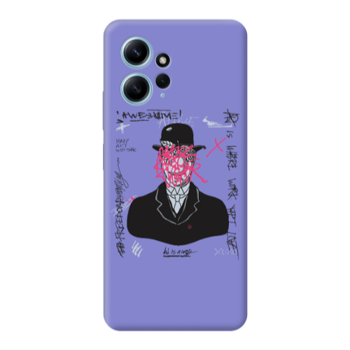 Xiaomi Redmi Note 12 4G Awes Purple Colored Silicone TPU Θήκη