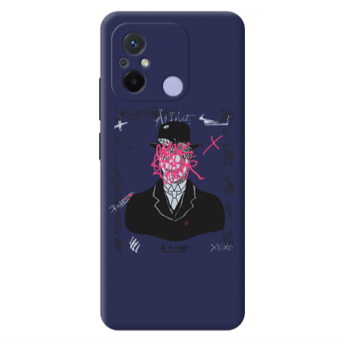 Xiaomi Redmi 12C Awes Dark blue Colored Silicone TPU Θήκη