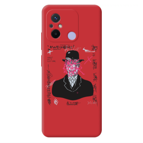 Xiaomi Redmi 12C Awes Red Colored Silicone TPU Θήκη