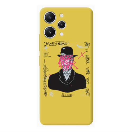 Xiaomi Redmi 12 Awes Yellow Colored Silicone TPU Θήκη