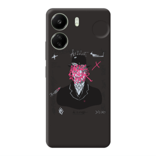 Xiaomi Redmi 13C Awes Black Colored Silicone TPU Θήκη