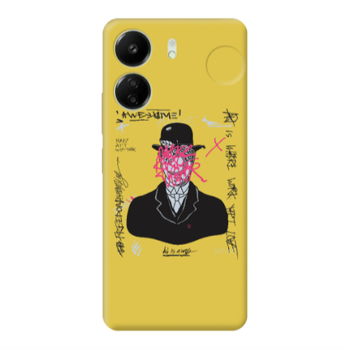 Xiaomi Redmi 13C Awes Yellow Colored Silicone TPU Θήκη