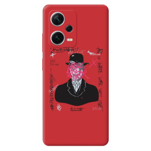Xiaomi Poco X5 Awes Red Colored Silicone TPU Θήκη