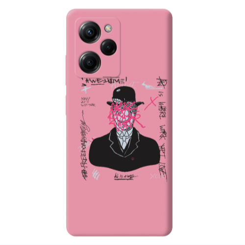 Xiaomi Poco X5 Pro Awes Pink Colored Silicone TPU Θήκη