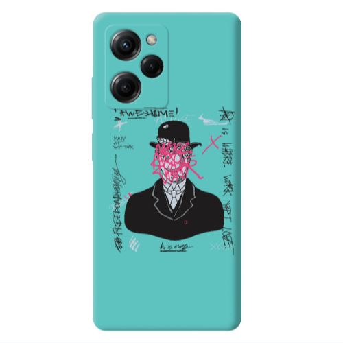 Xiaomi Poco X5 Pro Awes Turquoise Colored Silicone TPU Θήκη