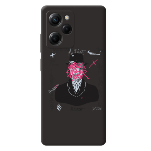 Xiaomi Poco X5 Pro Awes Black Colored Silicone TPU Θήκη