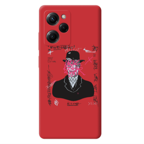Xiaomi Poco X5 Pro Awes Red Colored Silicone TPU Θήκη