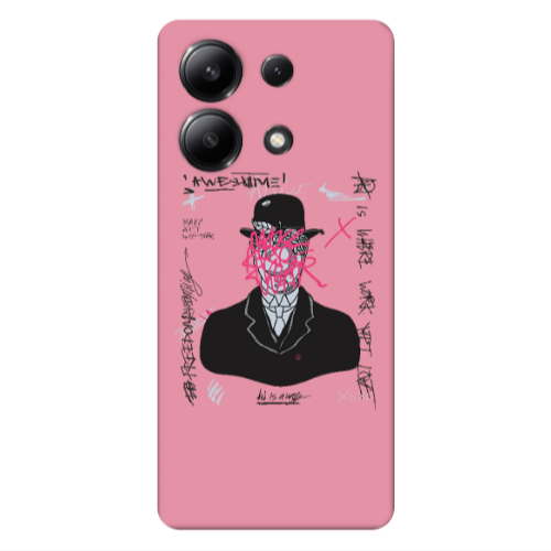 Xiaomi Redmi Note 13 4G Awes Pink Colored Silicone TPU Θήκη