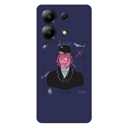 Xiaomi Redmi Note 13 4G Awes Dark blue Colored Silicone TPU Θήκη