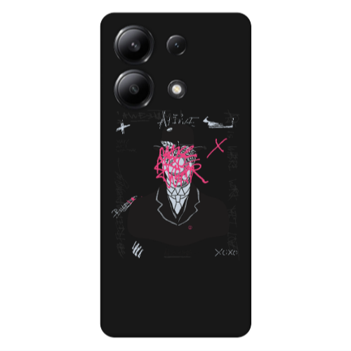 Xiaomi Redmi Note 13 4G Awes Black Colored Silicone TPU Θήκη