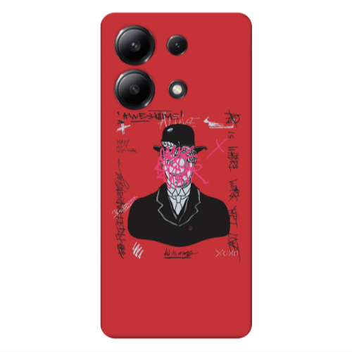 Xiaomi Redmi Note 13 4G Awes Red Colored Silicone TPU Θήκη