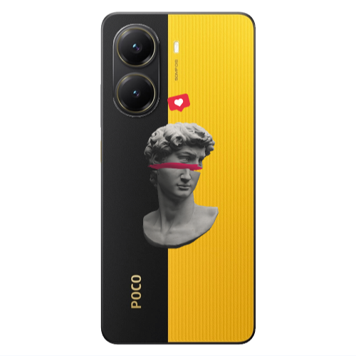 Xiaomi Poco X7 Pro Half statue Transparent Silicone TPU Θήκη