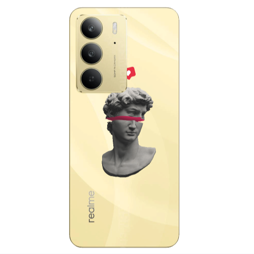 Realme C 75 Half statue Transparent Silicone TPU Θήκη