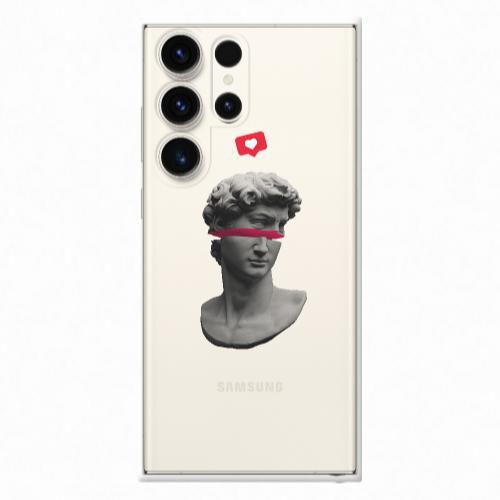 Samsung S25 Ultra Half statue Transparent Silicone TPU Θήκη