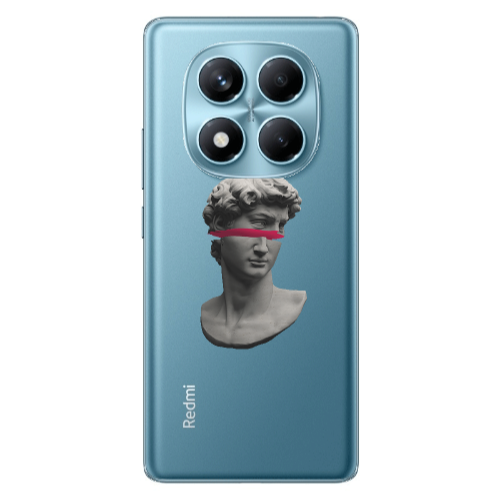 Xiaomi Redmi Note 14 Pro Half statue Transparent Silicone TPU Θήκη