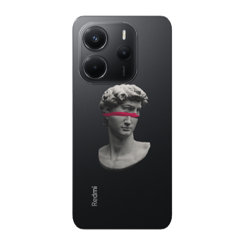 Xiaomi Redmi Note 14 Half statue Transparent Silicone TPU Θήκη