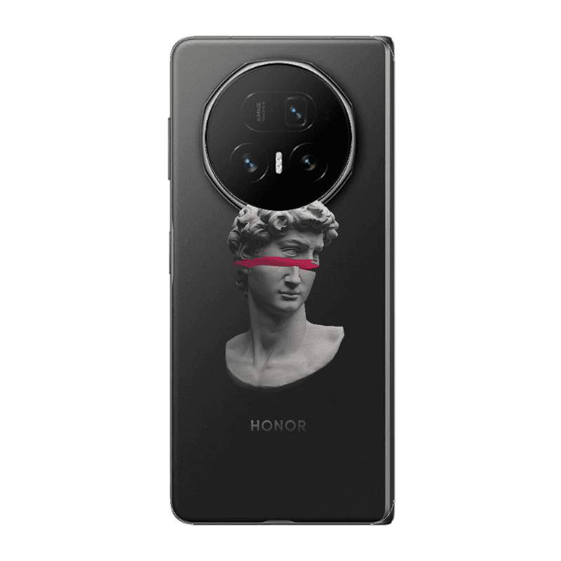 Honor Magic V5 Half statue Transparent Silicone TPU Θήκη