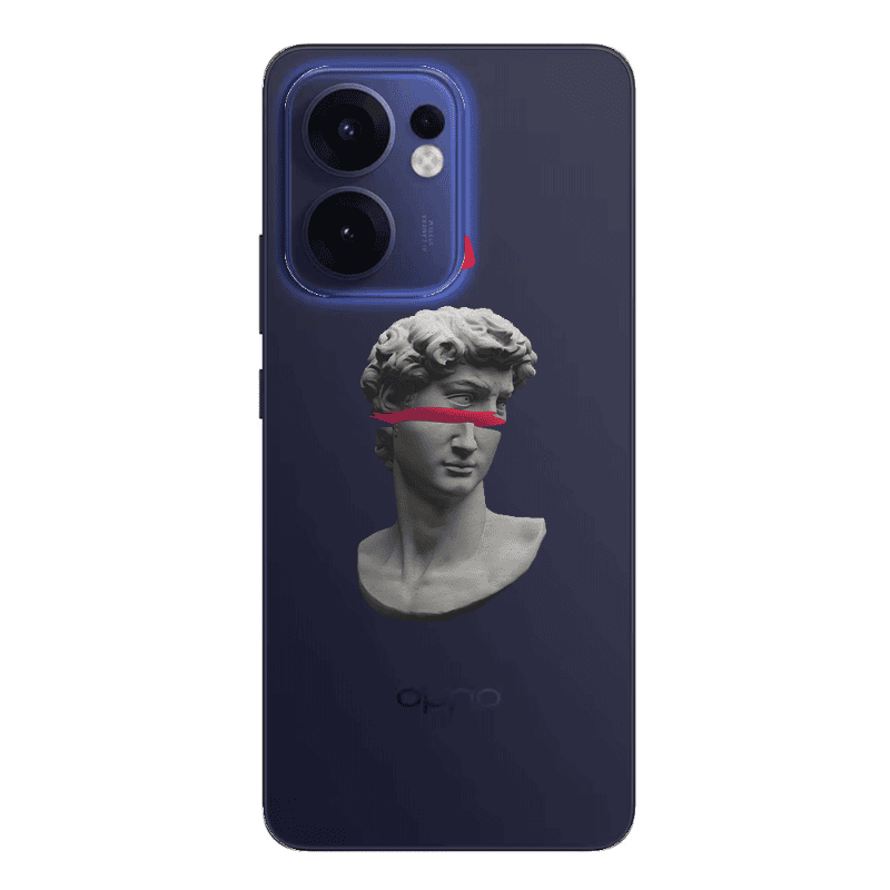 Oppo Reno13 FS Half statue Transparent Silicone TPU Θήκη