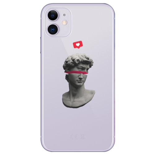 Apple iPhone 11  Half statue Transparent Silicone TPU Θήκη