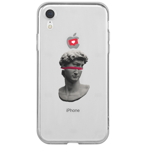 Apple iPhone Xr Half statue Transparent Silicone TPU Θήκη