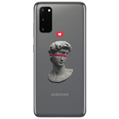 Samsung S20 Half statue Transparent Silicone TPU Θήκη