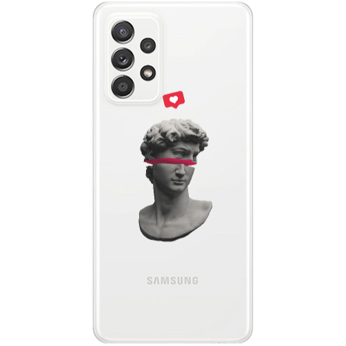 Samsung A53 Half statue Transparent Silicone TPU Θήκη