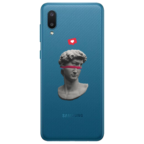 Samsung A02 Half statue Transparent Silicone TPU Θήκη