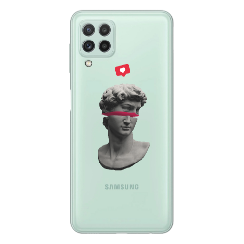 Samsung A22 4G Half statue Transparent Silicone TPU Θήκη